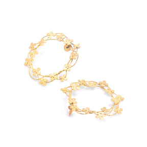 Coiled Hoops Earring | Gold
